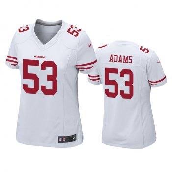 Women's San Francisco 49ers Tyrell Adams White Game Jersey