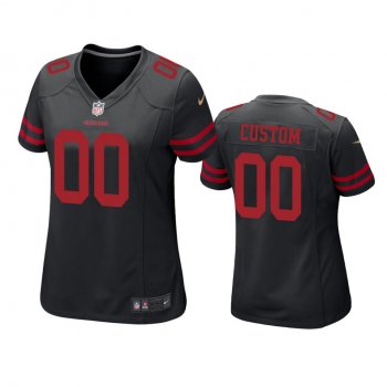 Women's San Francisco 49ers Custom Black Game Jersey