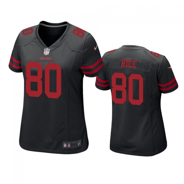 Women's San Francisco 49ers Jerry Rice Black Game Jersey