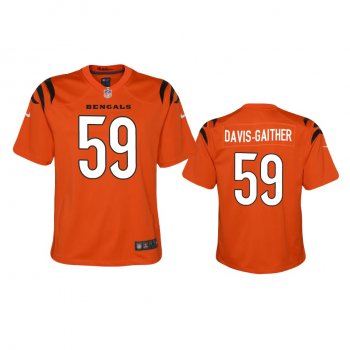 Youth Cincinnati Bengals Akeem Davis-Gaither Orange 2021 Game Jersey