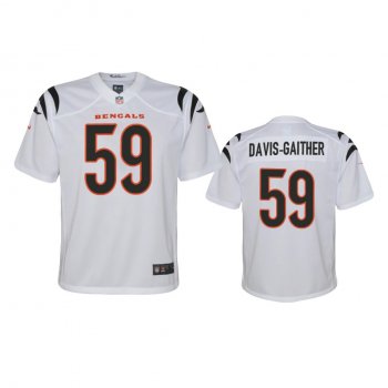 Youth Cincinnati Bengals Akeem Davis-Gaither White 2021 Game Jersey