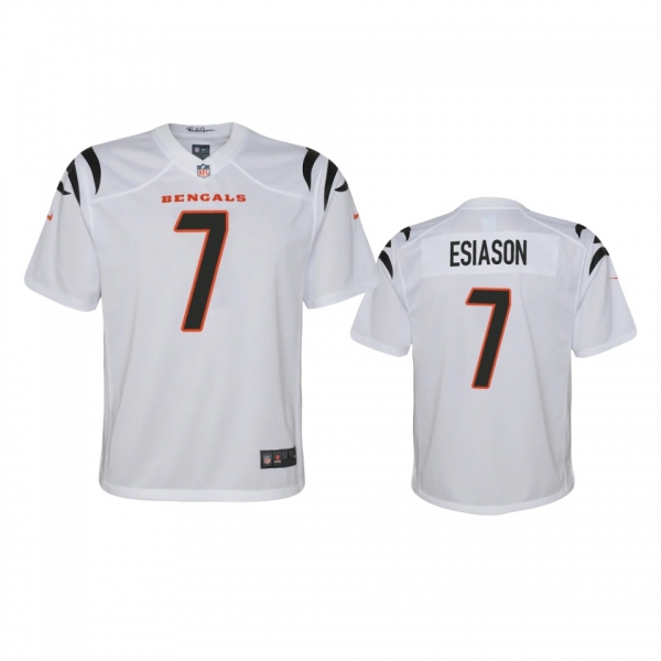 Youth Cincinnati Bengals Boomer Esiason White 2021 Game Jersey