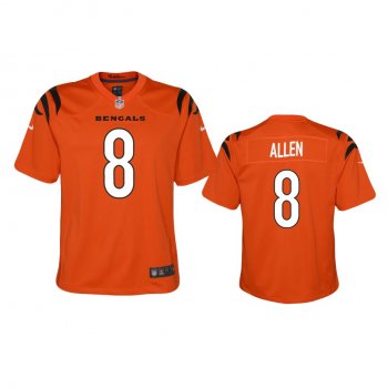 Youth Cincinnati Bengals Brandon Allen Orange 2021 Game Jersey