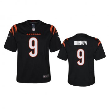 Youth Cincinnati Bengals Joe Burrow Black 2021 Game Jersey