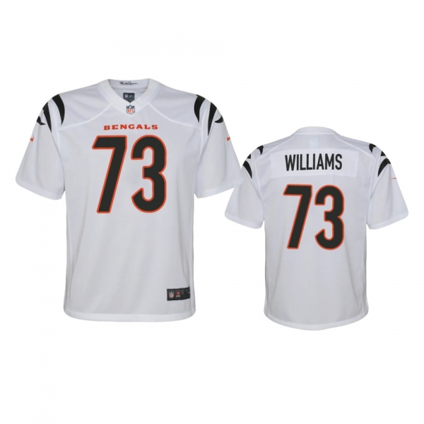 Youth Cincinnati Bengals Jonah Williams White 2021 Game Jersey