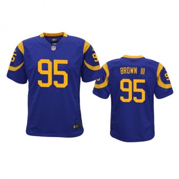 Youth Rams Bobby Brown III Royal Game Jersey