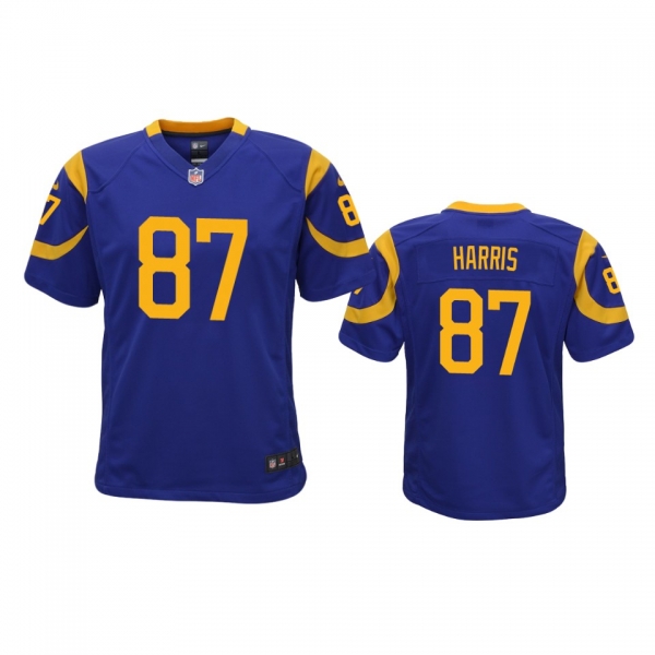 Youth Rams Jacob Harris Royal Game Jersey