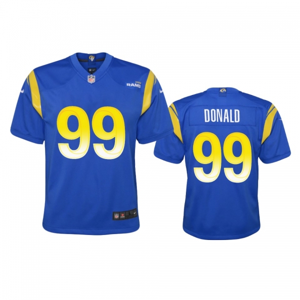 Youth Rams Aaron Donald Royal Game Jersey