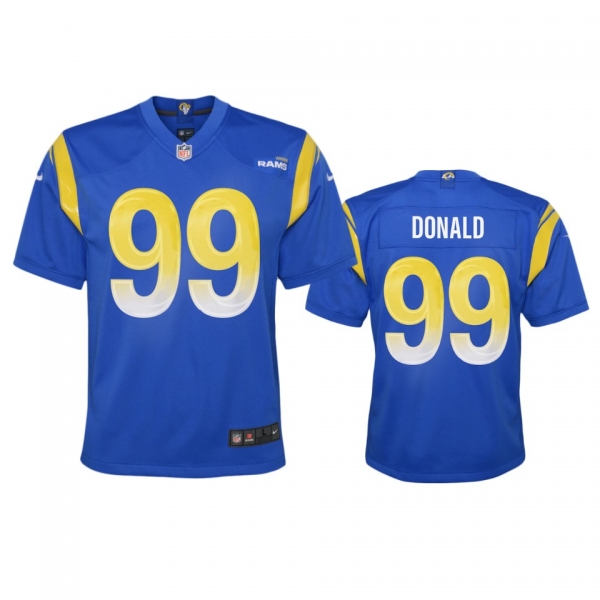 Youth Los Angeles Rams Aaron Donald Royal 2020 Game Jersey