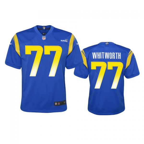 Youth Rams Andrew Whitworth Royal Game Jersey