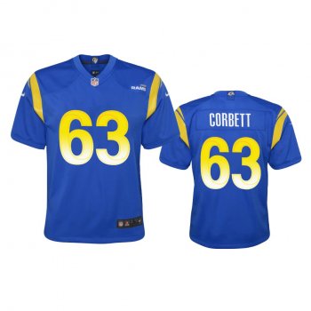 Youth Rams Austin Corbett Royal Game Jersey