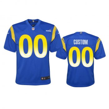 Youth Rams Custom Royal Game Jersey