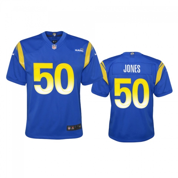 Youth Rams Ernest Jones Royal Game Jersey