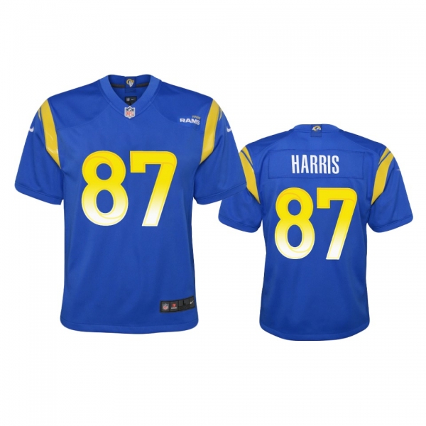 Youth Rams Jacob Harris Royal Game Jersey