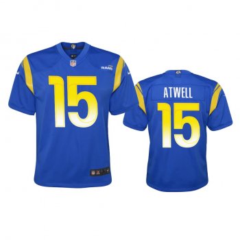 Youth Rams Tutu Atwell Royal Game Jersey