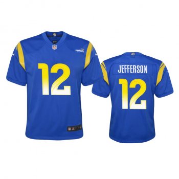 Youth Rams Van Jefferson Royal Game Jersey