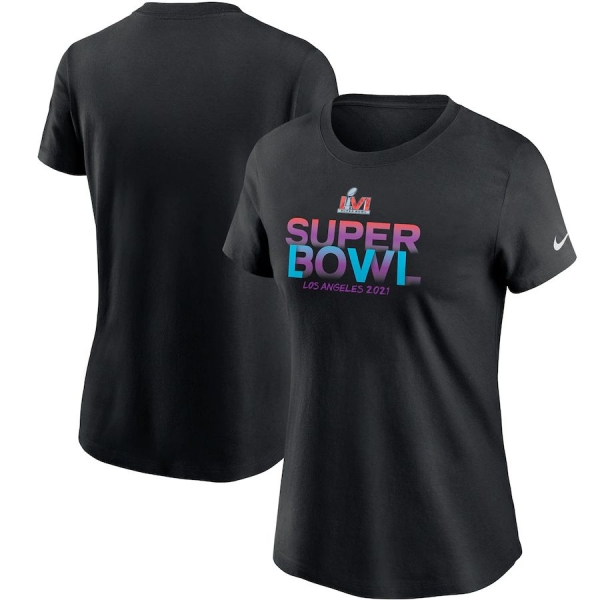 Women's Super Bowl LVI NikeVibes T-Shirt - Black