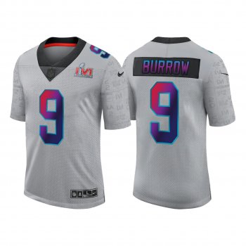 Joe Burrow Bengals Super Bowl LVI Gray Limited Jersey