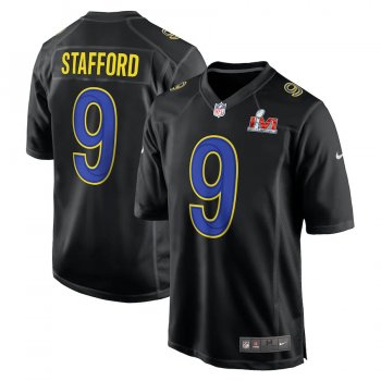 Men's Los Angeles Rams Matthew Stafford Nike Black Super Bowl LVI Bound Game Fashion Jersey