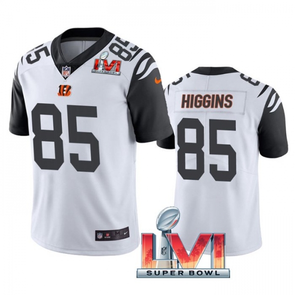 Tee Higgins Cincinnati Bengals White 2022 Super Bowl LVI Color Rush Limited Stitched Jersey For Men