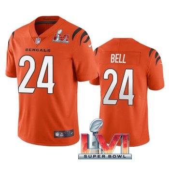 Vonn Bell Cincinnati Bengals Orange 2022 Super Bowl LVI Vapor Limited Stitched Jersey For Men