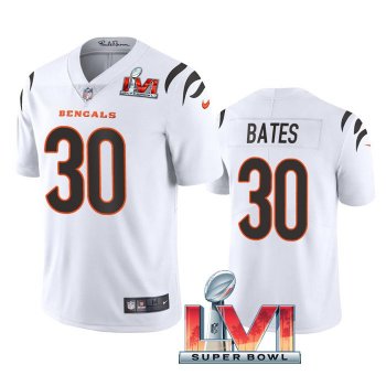 Jessie Bates Cincinnati Bengals White 2022 Super Bowl LVI Vapor Limited Stitched Jersey For Men