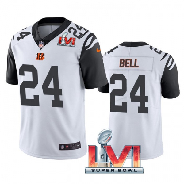 Vonn Bell Cincinnati Bengals White 2022 Super Bowl LVI Color Rush Limited Stitched Jersey For Men