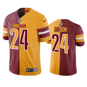 Washington Commanders Antonio Gibson Burgundy Gold Split Jersey