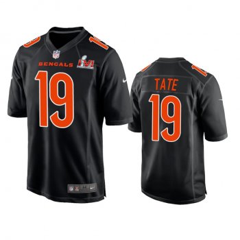 Men's Super Bowl 56 Auden Tate Black Game Fashion Jersey