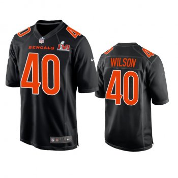 Men's Super Bowl 56 Brandon Wilson Black Game Fashion Jersey