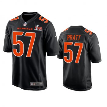 Men's Super Bowl 56 Germaine Pratt Black Game Fashion Jersey