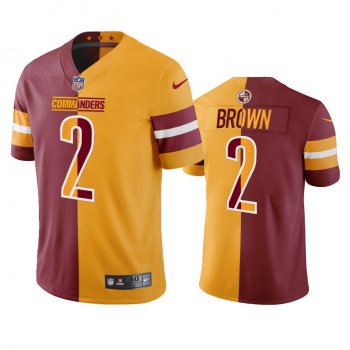 Washington Commanders Dyami Brown Burgundy Gold Split Jersey