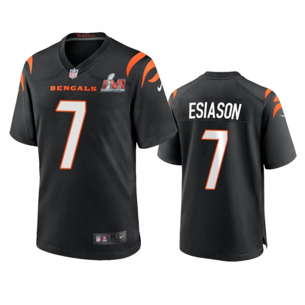 Cincinnati Bengals Boomer Esiason Black Super Bowl LVI Game Jersey