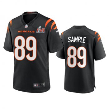 Cincinnati Bengals Drew Sample Black Super Bowl LVI Game Jersey