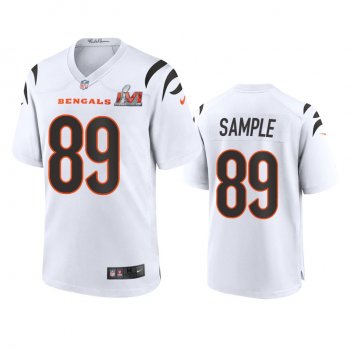 Cincinnati Bengals Drew Sample White Super Bowl LVI Game Jersey