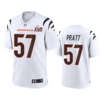 Cincinnati Bengals Germaine Pratt White Super Bowl LVI Game Jersey