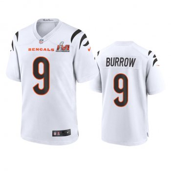 Cincinnati Bengals Joe Burrow White Super Bowl LVI Game Jersey