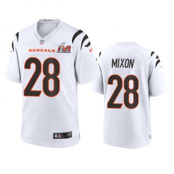 Cincinnati Bengals Joe Mixon White Super Bowl LVI Game Jersey