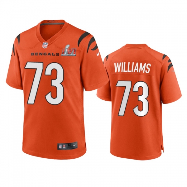 Cincinnati Bengals Jonah Williams Orange Super Bowl LVI Game Jersey