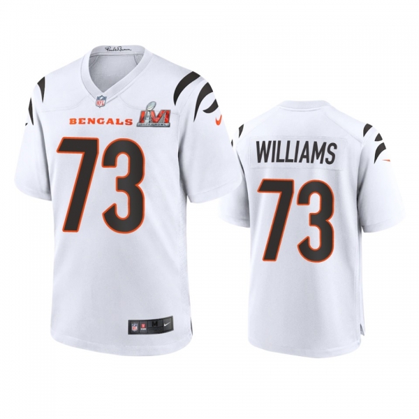 Cincinnati Bengals Jonah Williams White Super Bowl LVI Game Jersey