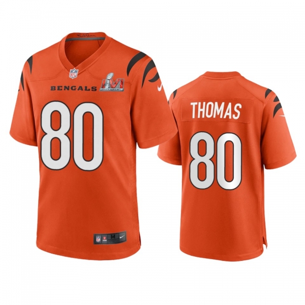 Cincinnati Bengals Mike Thomas Orange Super Bowl LVI Game Jersey