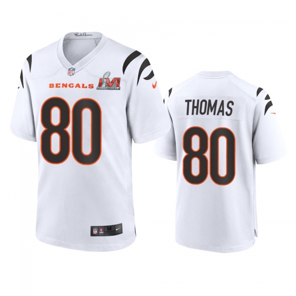 Cincinnati Bengals Mike Thomas White Super Bowl LVI Game Jersey