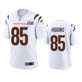 Cincinnati Bengals Tee Higgins White Super Bowl LVI Game Jersey