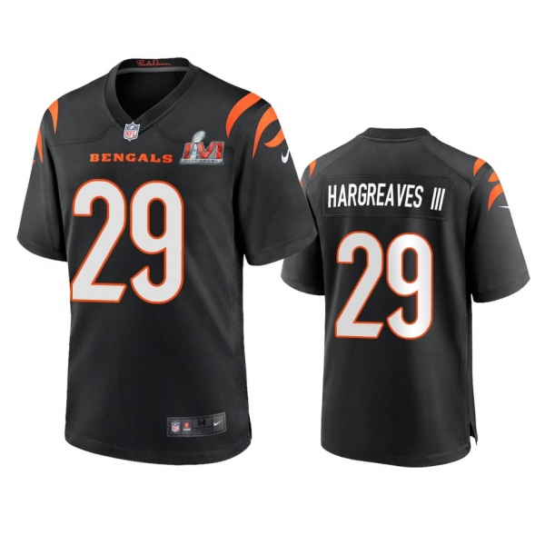 Cincinnati Bengals Vernon Hargreaves III Black Super Bowl LVI Game Jersey