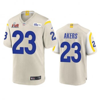 Los Angeles Rams Cam Akers Bone Super Bowl LVI Game Jersey