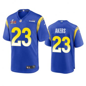 Los Angeles Rams Cam Akers Royal Super Bowl LVI Game Jersey