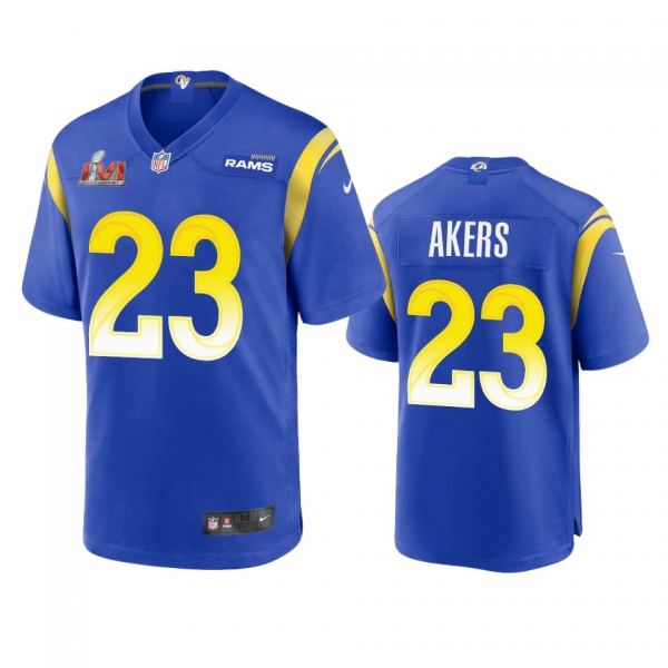 Los Angeles Rams Cam Akers Royal Super Bowl LVI Game Jersey