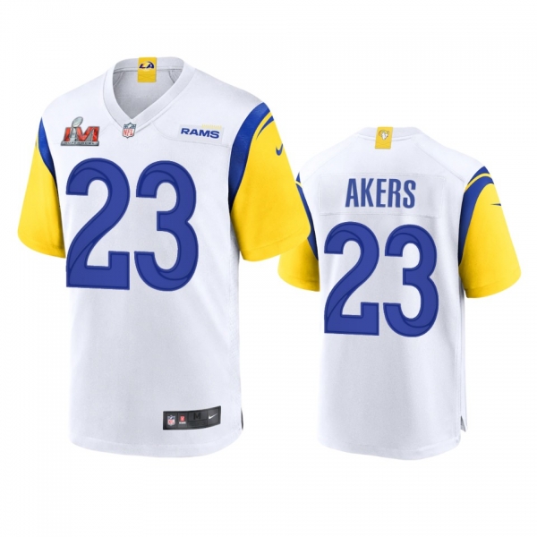 Los Angeles Rams Cam Akers White Super Bowl LVI Game Jersey