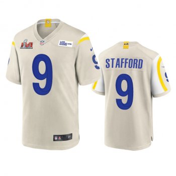 Los Angeles Rams Matthew Stafford Bone Super Bowl LVI Game Jersey