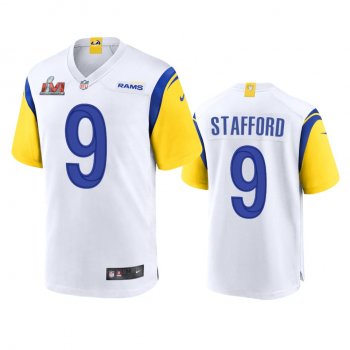 Los Angeles Rams Matthew Stafford White Super Bowl LVI Game Jersey